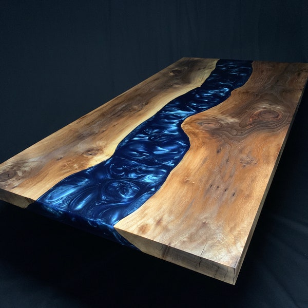 Custom Epoxy River and Herringbone Tables / Custom Dining Tables / Custom Coffee Tables / Custom Herringbone Table/ Custom River Table