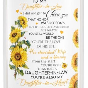 Vanilla Scented Candle, 13.75oz, Great Gift For Daughter in Law, Christmas gift for Daughter - in Law candle personalized Gift -  love Gift