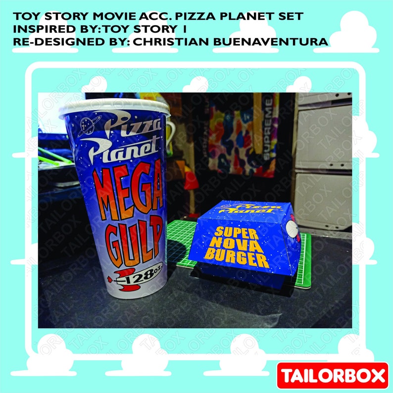 Pizza Gulp Cup Toy Story 1 Movie Accurate Replica Etsy