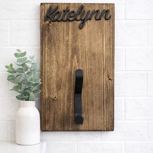Personalized Backpack/Towel Hook, Back to School, Towel Holder, Bathroom Organizer, Front Entry Hooks, Mudroom, Personalized Hooks