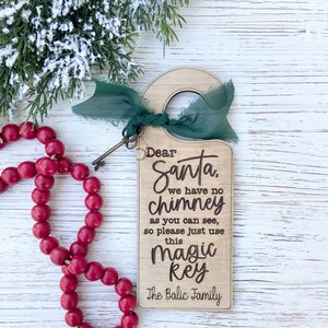 House with No Chimney Santa Key, Santa Magic Key, Santa Key, Christmas Magic Key, Christmas Decor, Christmas Eve with Kids,
