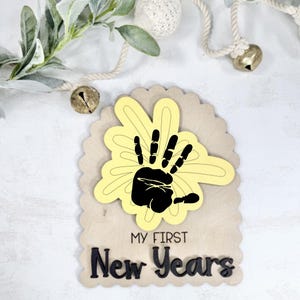 En bois Premier jalon du nouvel an à faire soi-même, Cartes d'étape importante pour bébé, Mes premières vacances, Cadeau pour une future maman, Cadeau pour baby shower, Accessoire photo pour bébé