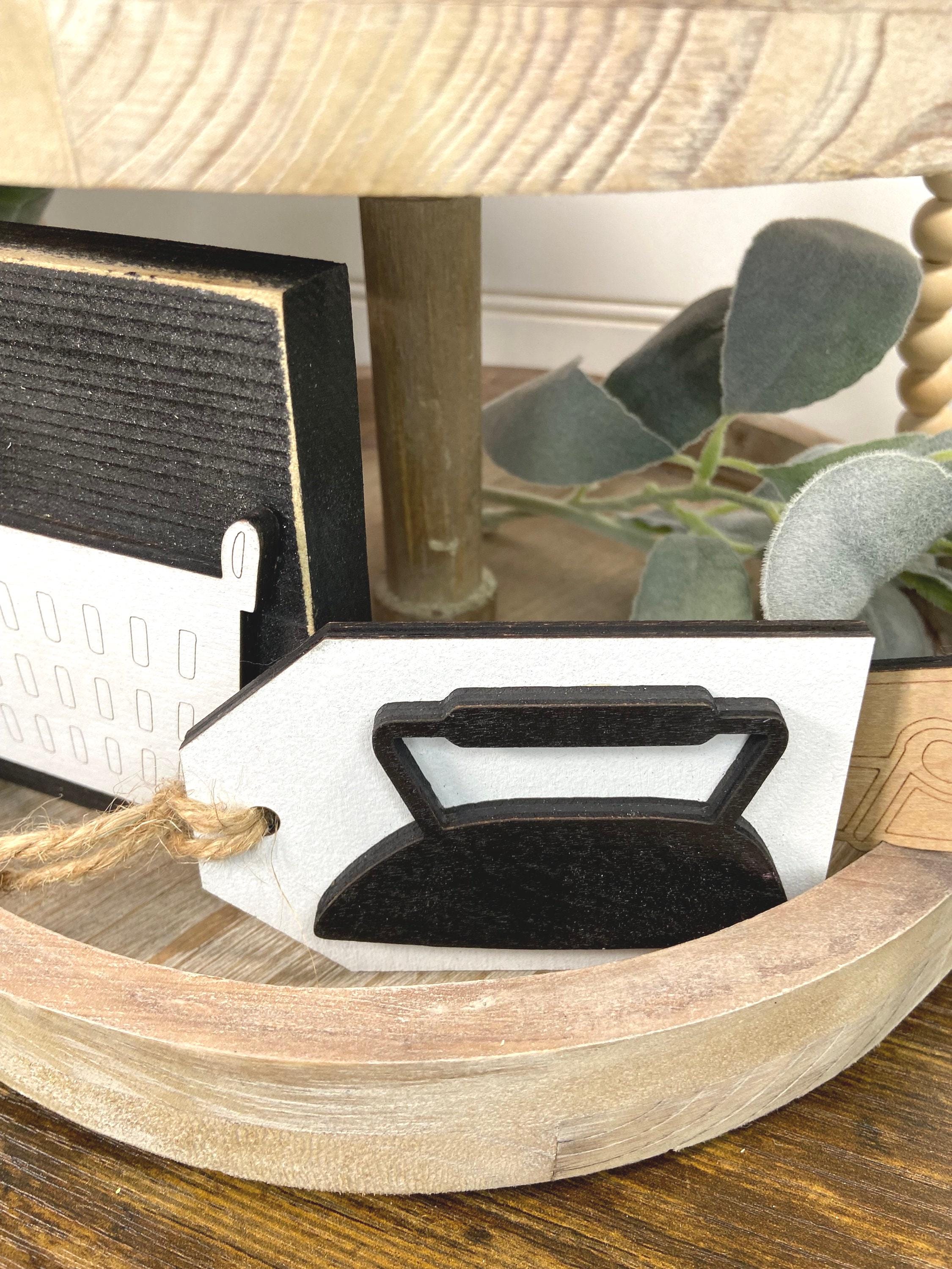 Laundry Room Tier Tray Decorations, Laundry Decor, Laundry Tiered Tray ...