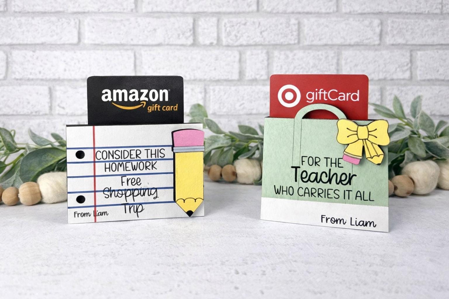 Teacher Appreciation Gift, End of Year Gift Idea, Teacher Gift Card ...