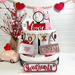 Valentines Tiered Tray Decor