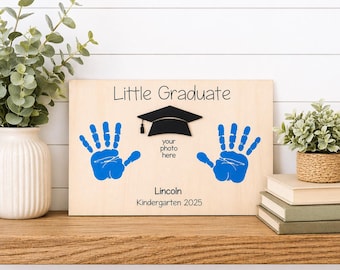 Little Graduate Sign, Preschool Graduation Gift, Kindergarten Graduation Keepsake, Personalized Graduation Photo Frame,Kids Graduation Decor