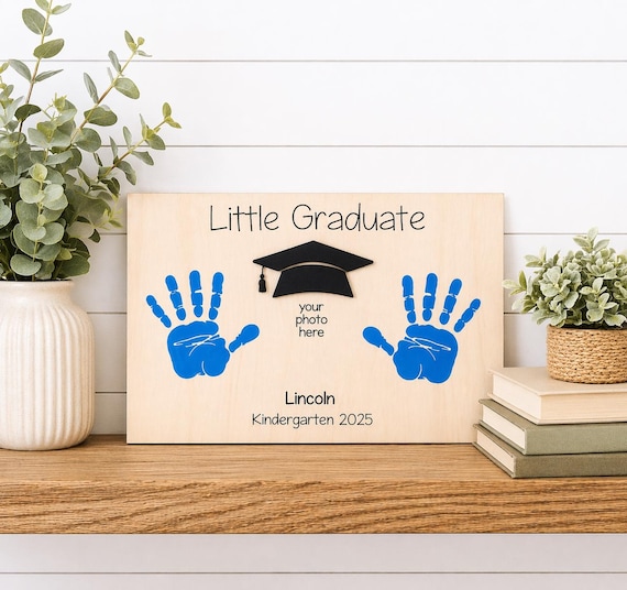 Little Graduate Sign, Preschool Graduation Gift, Kindergarten Graduation Keepsake, Personalized Graduation Photo Frame,Kids Graduation Decor