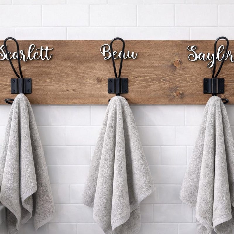 Custom Towel Racks Wood Towel Rack - Etsy