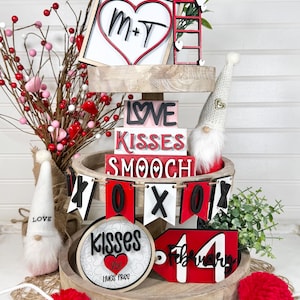 Valentines Tiered Tray Decor