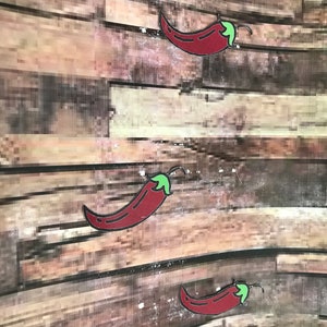 Chili peper sticker.