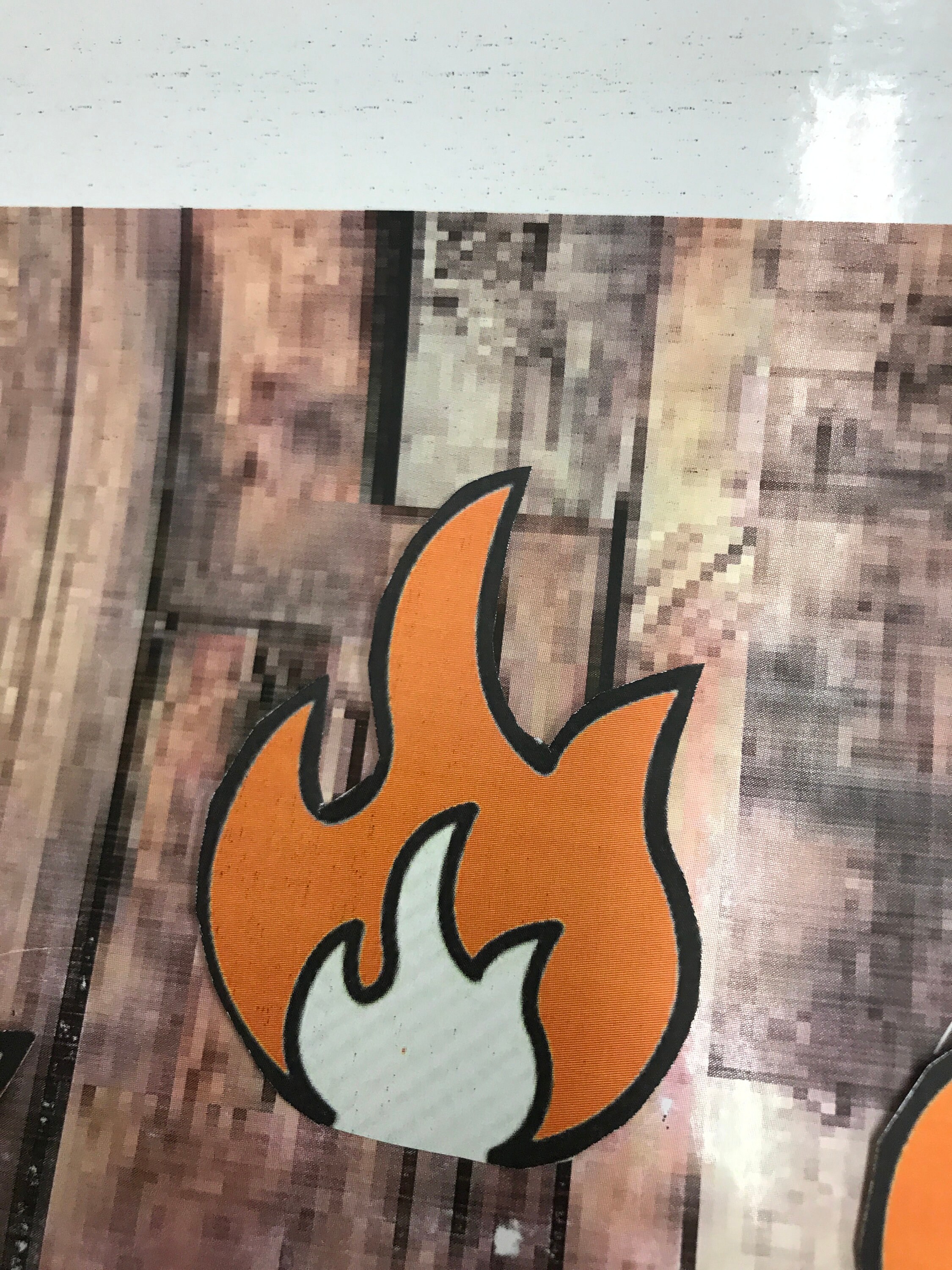 Flame Sticker：） - Etsy