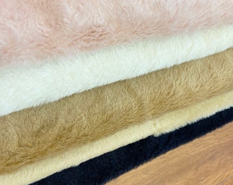 10mm Alpaca Wool Fabric for Art Dolls - Soft and Luxurious Plush Fabric for DIY Crafting (23cm x 33cm)