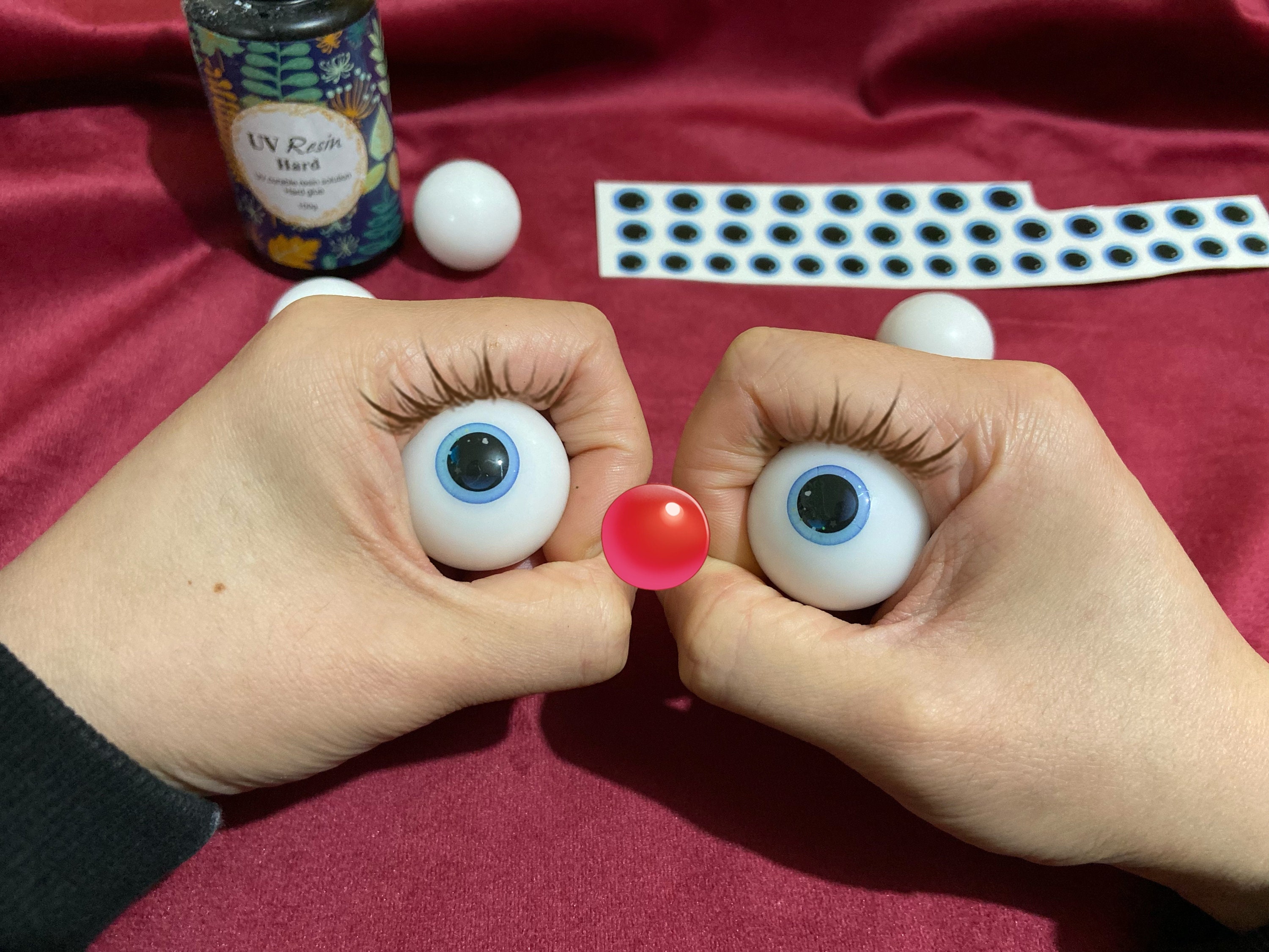 Spherical Movable Eyeballs Plush Dolls Change Eyes Etsy