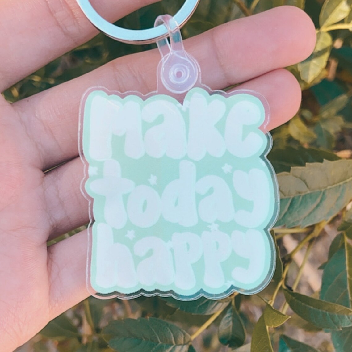 Make Today Happy Keychain aesthetic keychains vsco Etsy Italia