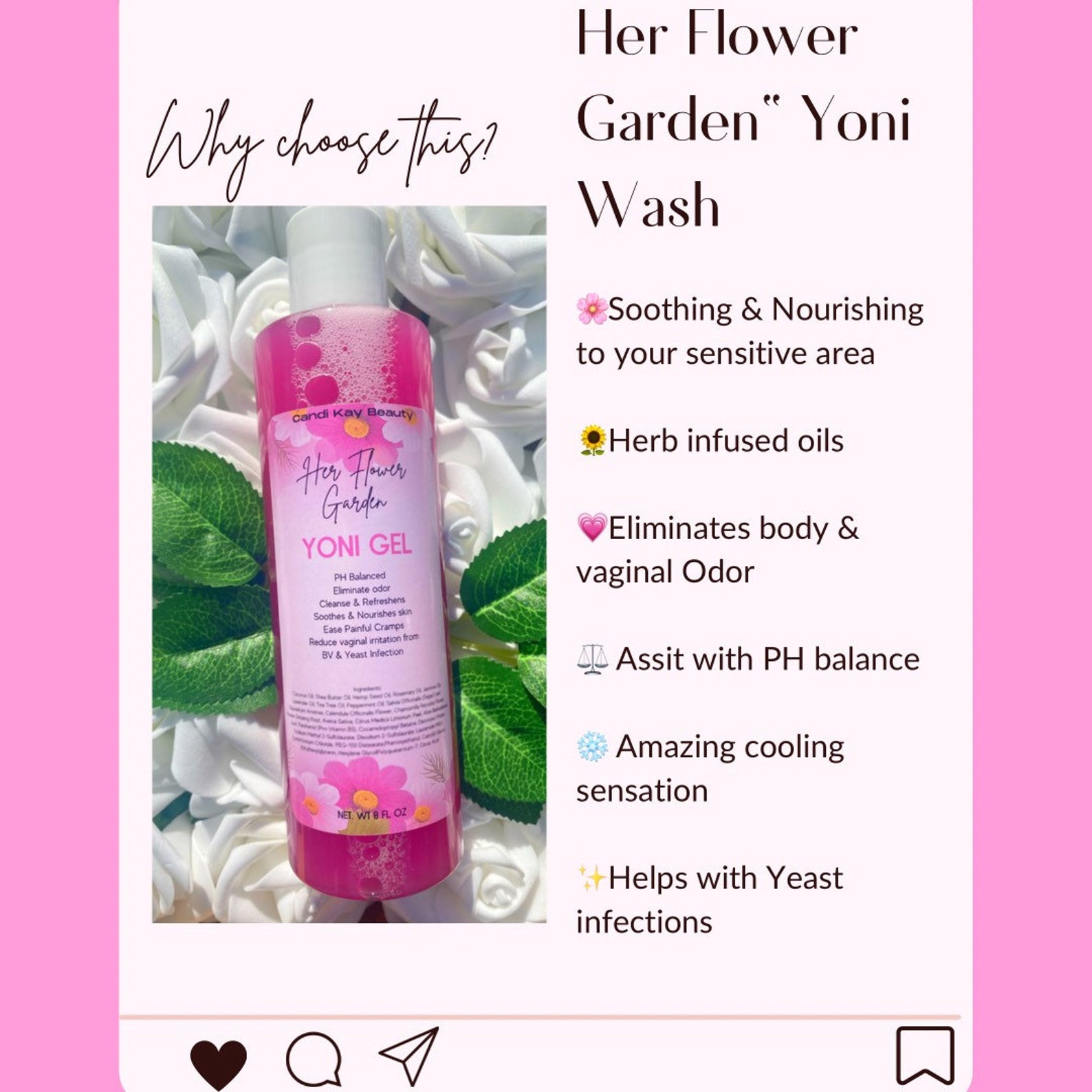 Yoni Gel Feminine Wash Yoni Bar Yoni Wash Menstrual Etsy