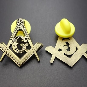 Classic Masonic Lapel Pin (S&C)