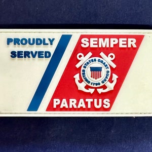 U.S. Coast Guard PVC Patch & Luggage Tag