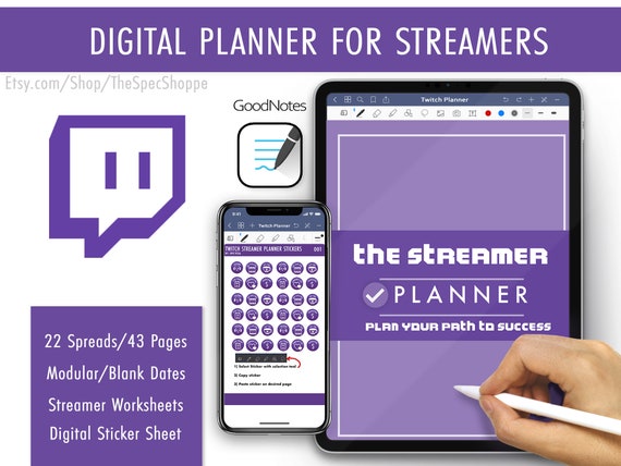 Digital Twitch Streamer Planner And Strategy Guide Etsy Digital Twitch Streamer Planner And Strategy Guide Etsy