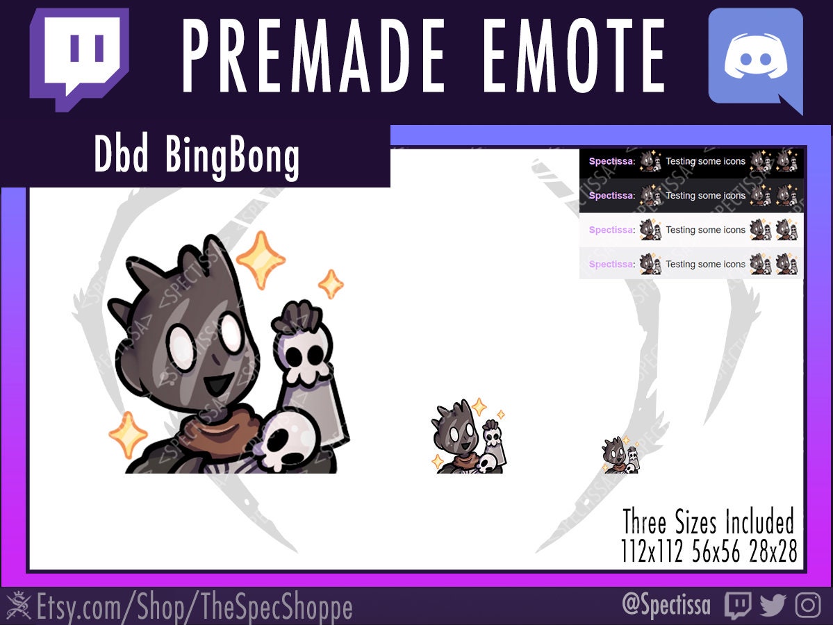 Bingbong Dead By Daylight Twitch Discord Emote Etsy