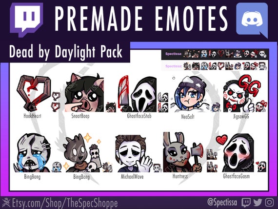 10 Dead By Daylight Twitch Discord Emotes Etsy 10 Dead By Daylight Twitch Discord Emotes Etsy
