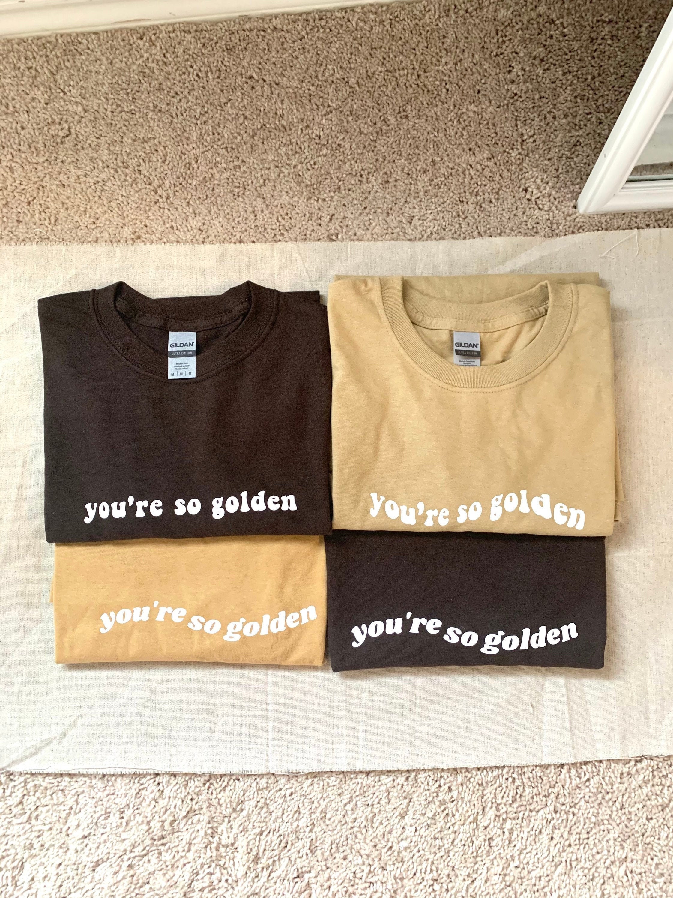 Harry Styles One Direction Golden Shirt Merch You Re So Etsy