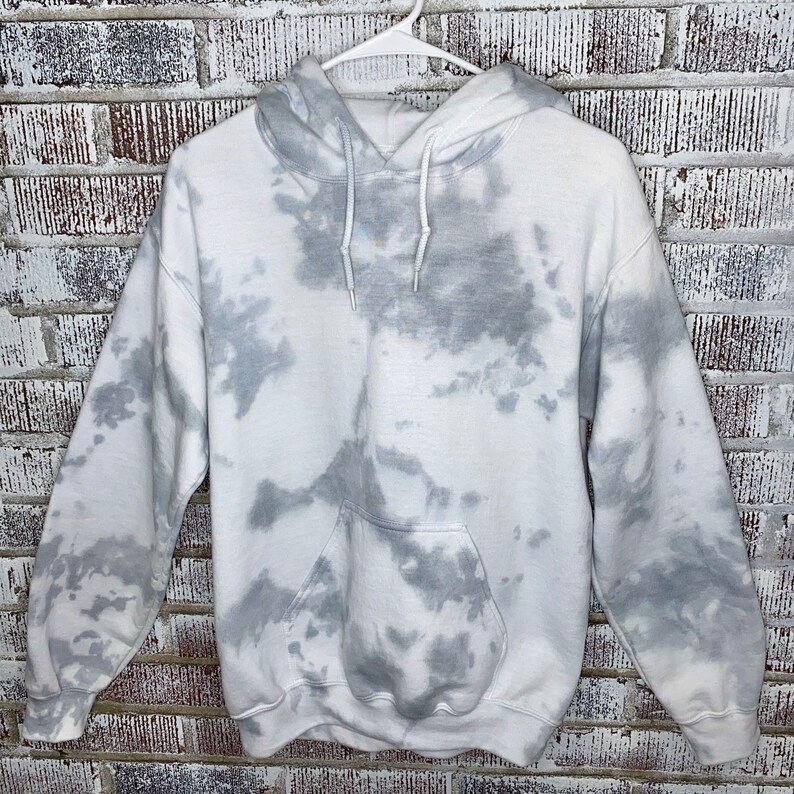 Grey tie dye hoodie Clearance