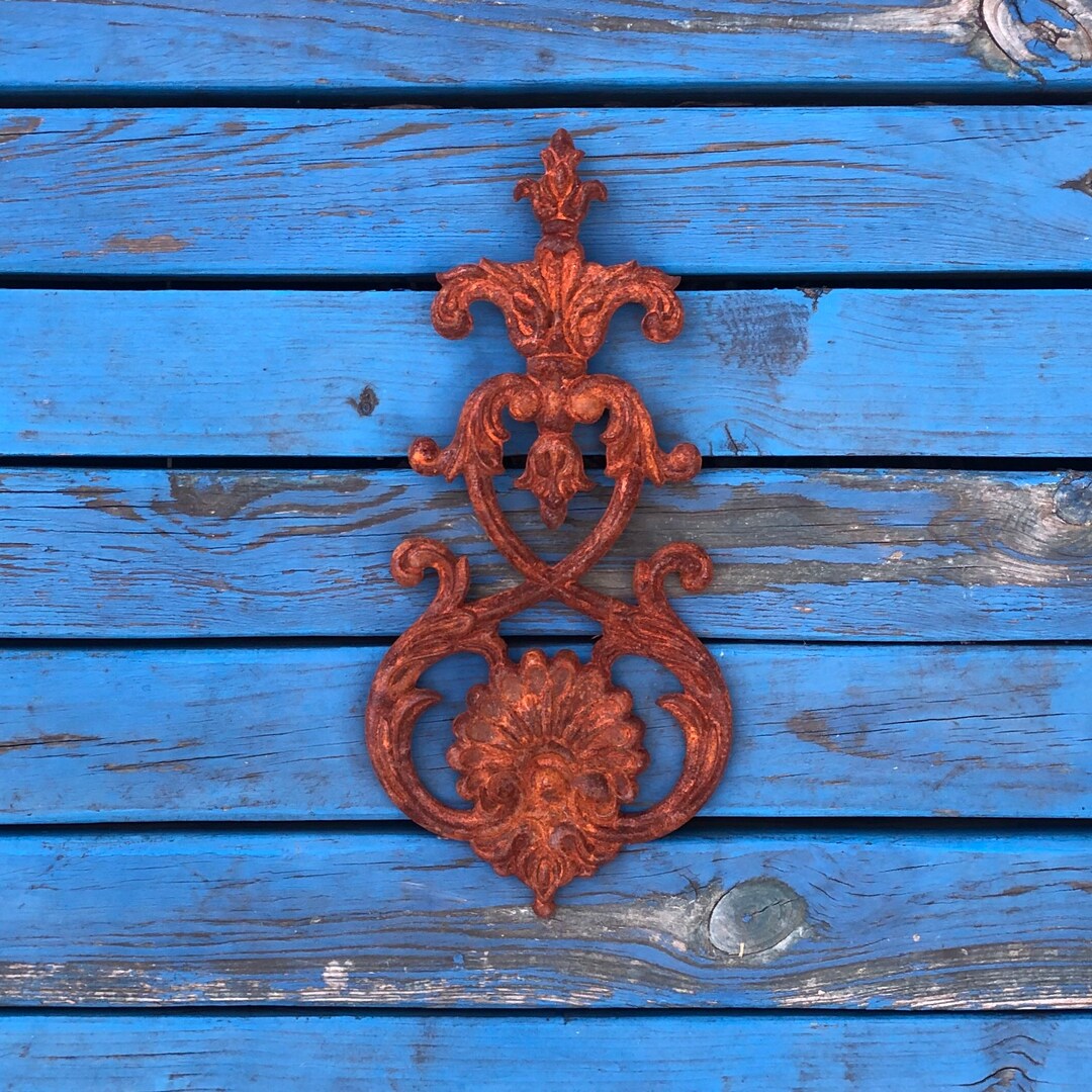 Rusty Metal Wall Decor Rusty Metal Wall Hanging Cast Iron Etsy