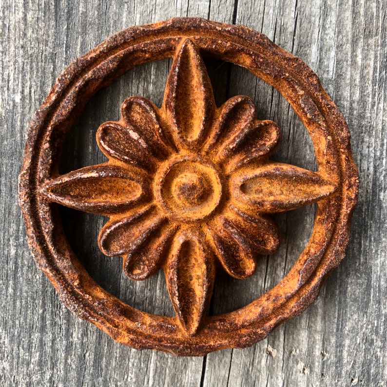 Rusty metal wall decor Rusty metal wall hanging Cast iron Etsy