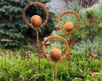 Special listing for Haley - Rusty finials set of 4