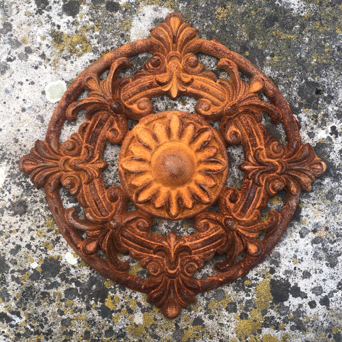 Rusty Metal Wall Decor Rusty Metal Wall Hanging Cast Iron Etsy
