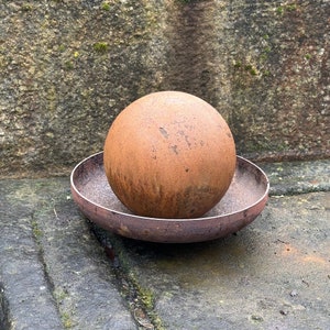 Rusty Steel Lotus Flower for Zen Relaxation - Unique Minimalist Art Sculpture