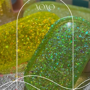 Holographic Long Oval Catch all Ring Trinket Decorative Tray