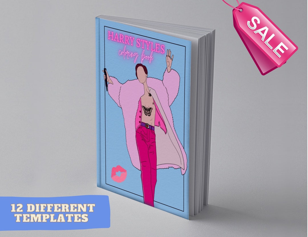 Coloring Book Harry Styles/ Digital / Harry Styles Coloring - Etsy
