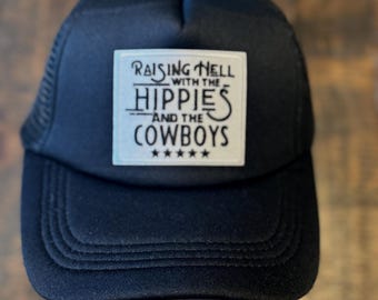 Cowboy Embroidery Patch Trucker Hat - Accessories
