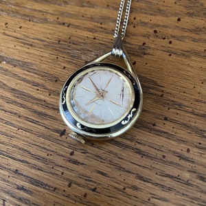 Vintage necklace watch