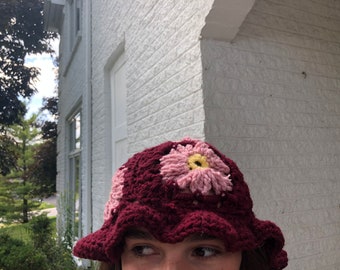 cos crochet bucket hat