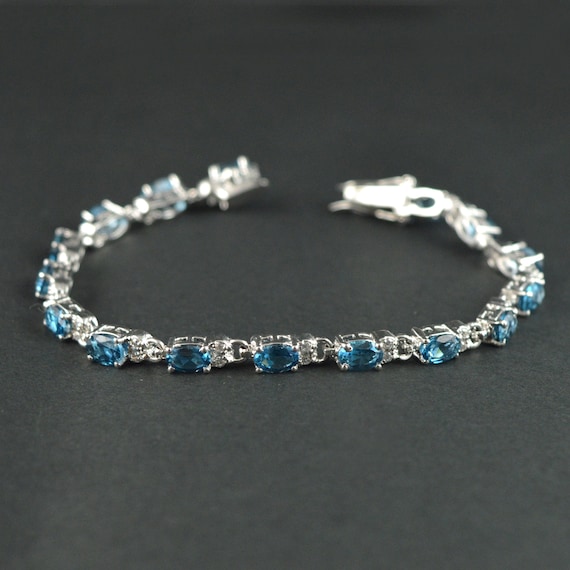 London blue topaz bracelet Clearance