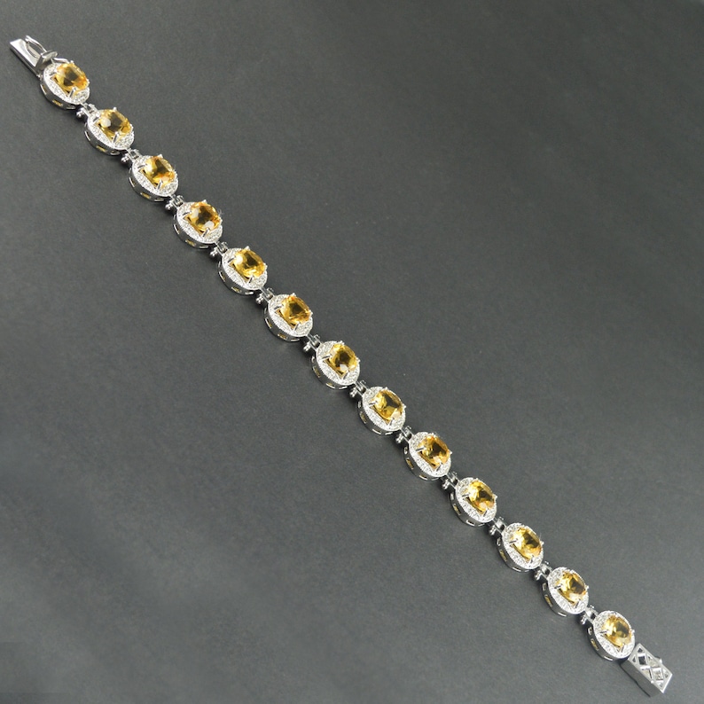 Natural citrine Birthstone bracelet Yellow gemstone Citrine jewelry Women jewelry Jewelry bracelet Gemstone bracelet Citrine bracelet
