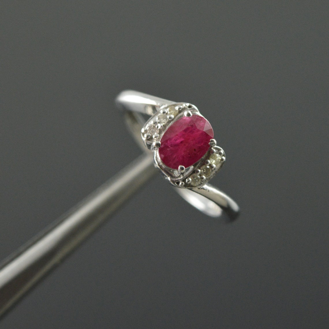 Ruby and diamond engagement ring Anniversary Ring Gift For | Etsy