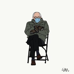 Bernie at the Inauguration
