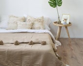 Moroccan blanket,handmade Moroccan cotton blanket 100 cotton, amazing barber blanket