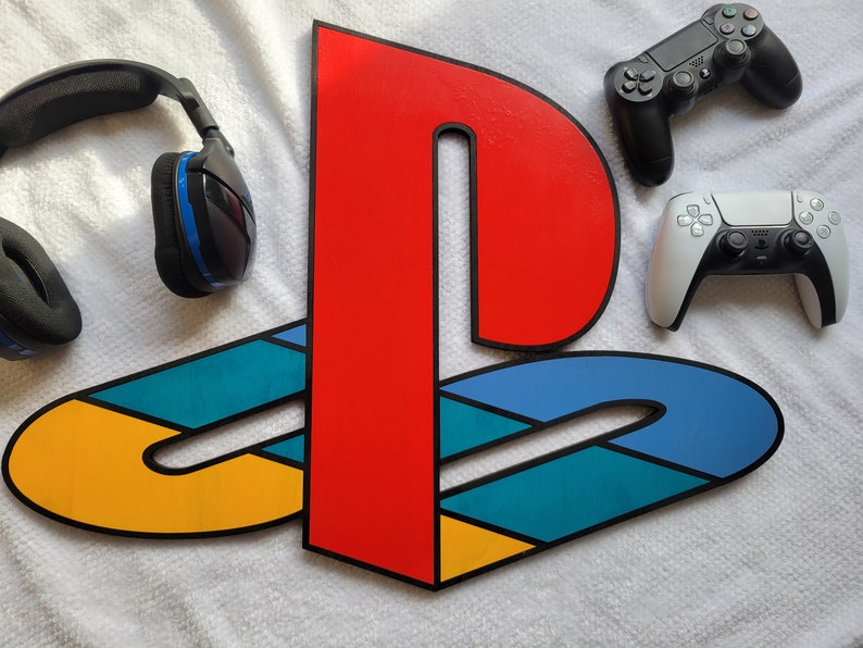 PlayStation Logo Vector, SVG, DXF, Lightburn, AI, Laser Cut File, Xtool, Glowforge, OMTech, CO2 Laser, CnC File, Digital Art, Game Console image 9