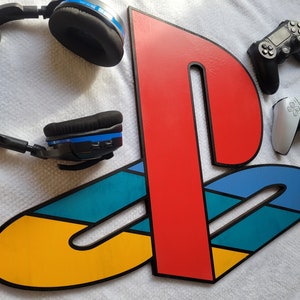 PlayStation Logo Vector, SVG, DXF, Lightburn, AI, Laser Cut File, Xtool, Glowforge, OMTech, CO2 Laser, CnC File, Digital Art, Game Console image 7