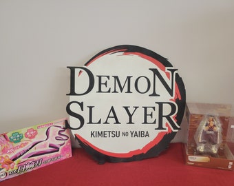 Demon Slayer Logo Vector, SVG, DXF, LIGHTBURN, Laser Cut File, Xtool, Glowforge, OMTech, CO2 Laser, CnC cut file, Digital Art, Anime