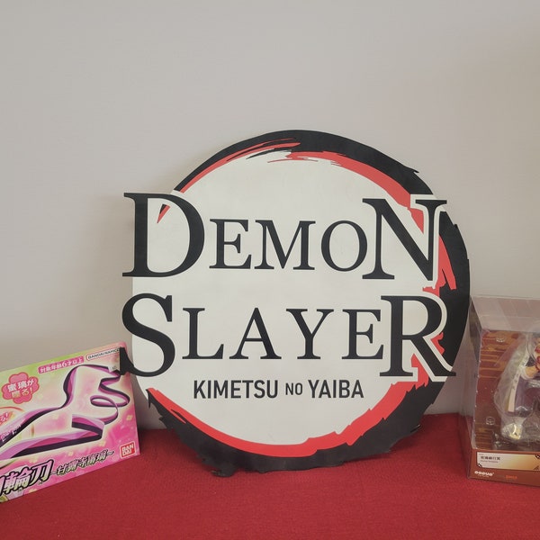 Demon Slayer Logo Vector, SVG, DXF, LIGHTBURN, Laser Cut File, Xtool, Glowforge, OMTech, CO2 Laser, CnC cut file, Digital Art, Anime