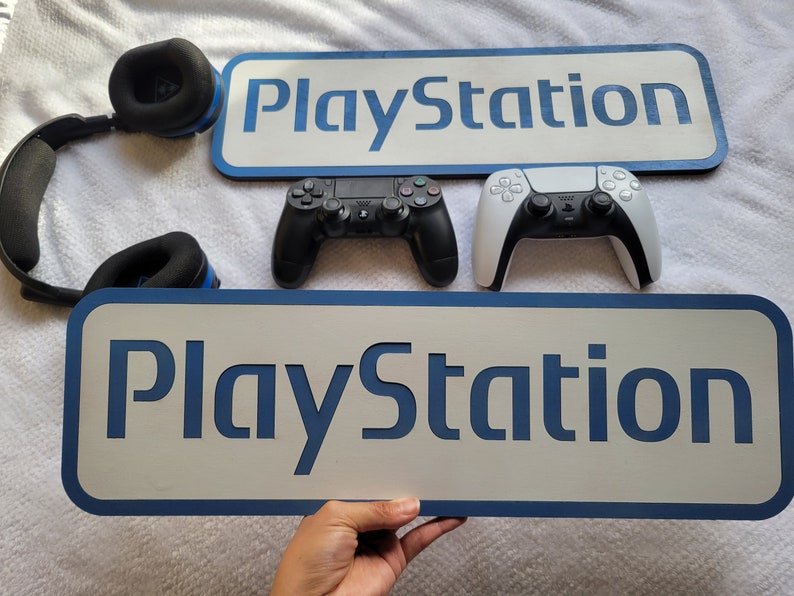 PlayStation Logo Vector, SVG, DXF, Lightburn, AI, Laser Cut File, Xtool, Glowforge, OMTech, CO2 Laser, CnC File, Digital Art, Game Console image 8