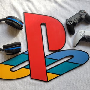 PlayStation Logo Vector, SVG, DXF, Lightburn, AI, Laser Cut File, Xtool, Glowforge, OMTech, CO2 Laser, CnC File, Digital Art, Game Console image 3