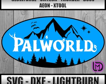 Palworld Logo Vectors, SVG, DXF, Lightburn, AI, Laser Cut File, Xtool, Glowforge, OMTech, CO2 Laser, CnC cut file, Digital Art