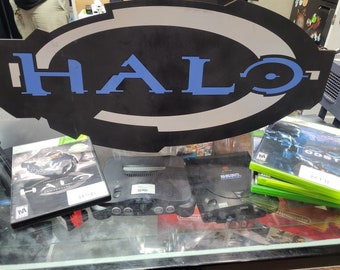 Halo Logo Vectors, SVG, DXF, Lightburn, AI, Laser Cut File, Xtool, Glowforge, OMTech, CO2 Laser, CnC cut file, Digital Art