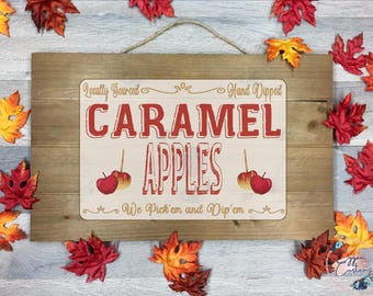 Karamell Apfel Etiketten **DIGITAL DOWNLOAD** Wasserschiebefolie, DTF, Sublimation, Becher Etikett